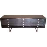 Black lacquered sideboard by Borsani for Techno