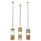 3 block chandelier by Fontana Arte