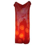 Red plastic Hanging Towel Lamp designed by Gaetano Pesce