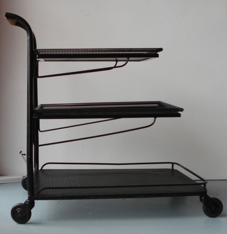 Three Tier Trolley by Mathieu Mategot