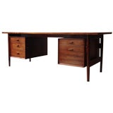 Twin Pedestal Rosewood Desk by Arne Vodder