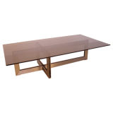 Steel and Glass Coffee Table