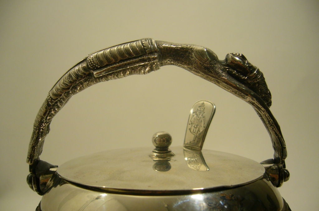 Silver and Coconut sugar Pot