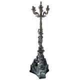 Renaissance Style Floor Candelabrum Antique Renaissance Style Floor Candelabrum