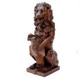 Heraldic Oak Lion