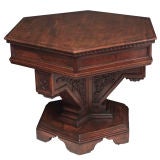 Walnut Octagonal Centre Table