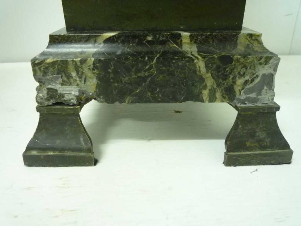 Pair of Townly Urns on Marble Plinths