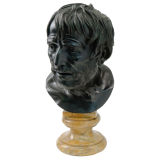 Italian Studio Bronze Bust of Seneca-Pseudo
