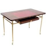Ebony and Brass Writing Table