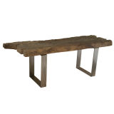 Steel and timber Console