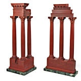 Antique Grand Tour Models of Temple of Vespasian / Castor & Pollux