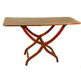 Mahogany folding coaching table, c1850.