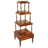 George IV Stepped Pagoda Shaped Rosewood Whatnot c.1825