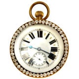 Large Ball clock with paste surround c.1900