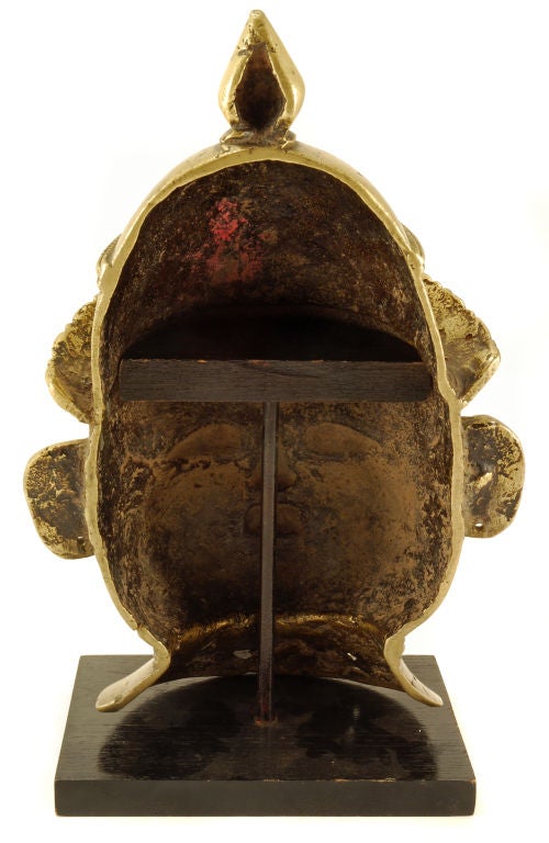 19th Century Indian 19thC Brass Head of Shiva