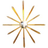 Antique A Gilt Wood Florentine Soleil Mirror