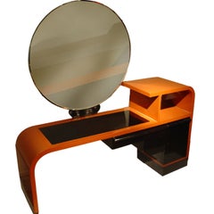 An Art Deco lacquer dressing table