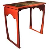 Antique A red lacquer occasional table