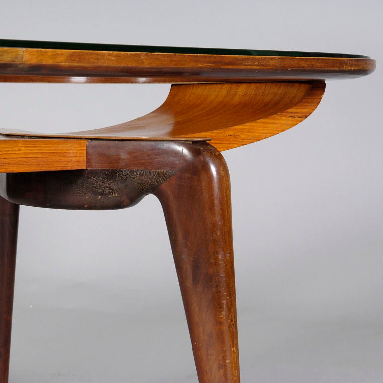 Stylish Dining Table In The Style Of Ico Parisi, 1950/4 Italy. In Good Condition In London, GB