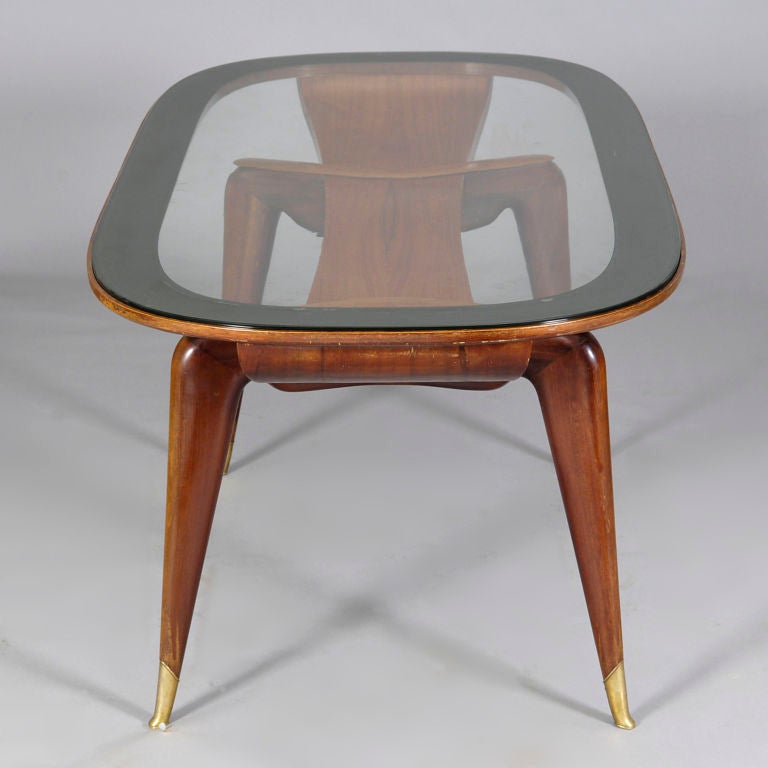 Wood Stylish Dining Table In The Style Of Ico Parisi, 1950/4 Italy.