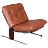 Pair of Mahogany and Chrome Easy Chairs by Percival Lafer 6