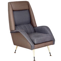 Unusual High Back Suite with Sofa and Two Armchairs 9