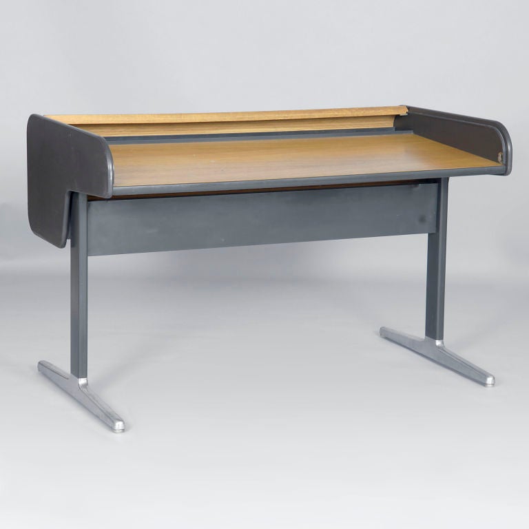 American Roll-Top Tambour Desk by George Nelson for Herman Miller