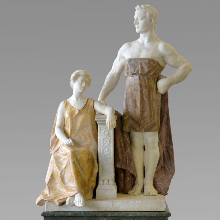 Important and Large Sculpture by Prof. Ferdinand Vichi, Florence