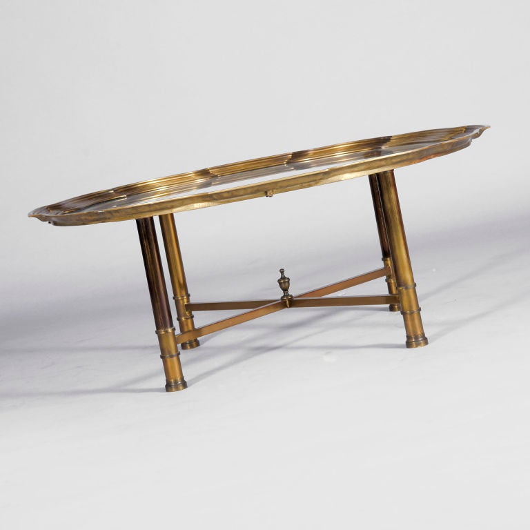 `Pie crust`  Brass Centre Table 1