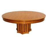 English Art  Deco Satinwood Extending Dining table.