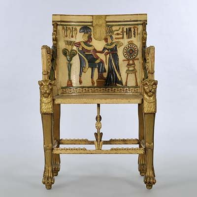 king tut's throne chair
