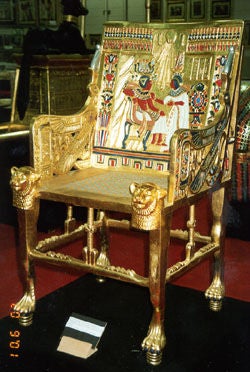Early and Rare Replica of Tutankhamun's Golden Throne 1