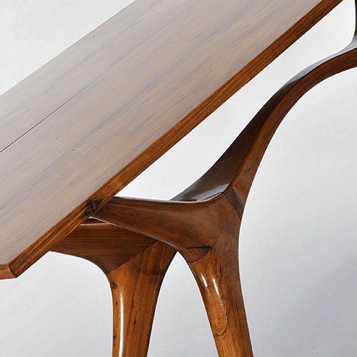 Mid-20th Century Caviuna Rosewood Console/Dining Table by Giuseppe Scapinelli