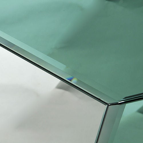 Large Green Trapezoid Mirror