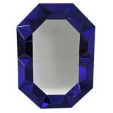1970's Style Octagonal Diamond Cut Mirror