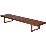 Brazilian Hardwood Bench, Brazil 1950s