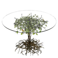 Eccentric 'Tree & Roots' Bronze and Iron Centre Table.