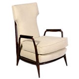 Vintage Pair of Low Armchairs by Giuseppe Scapinelli