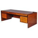 Dorty Dyrlund Rosewood Desk with "Floating" Top and Drawers