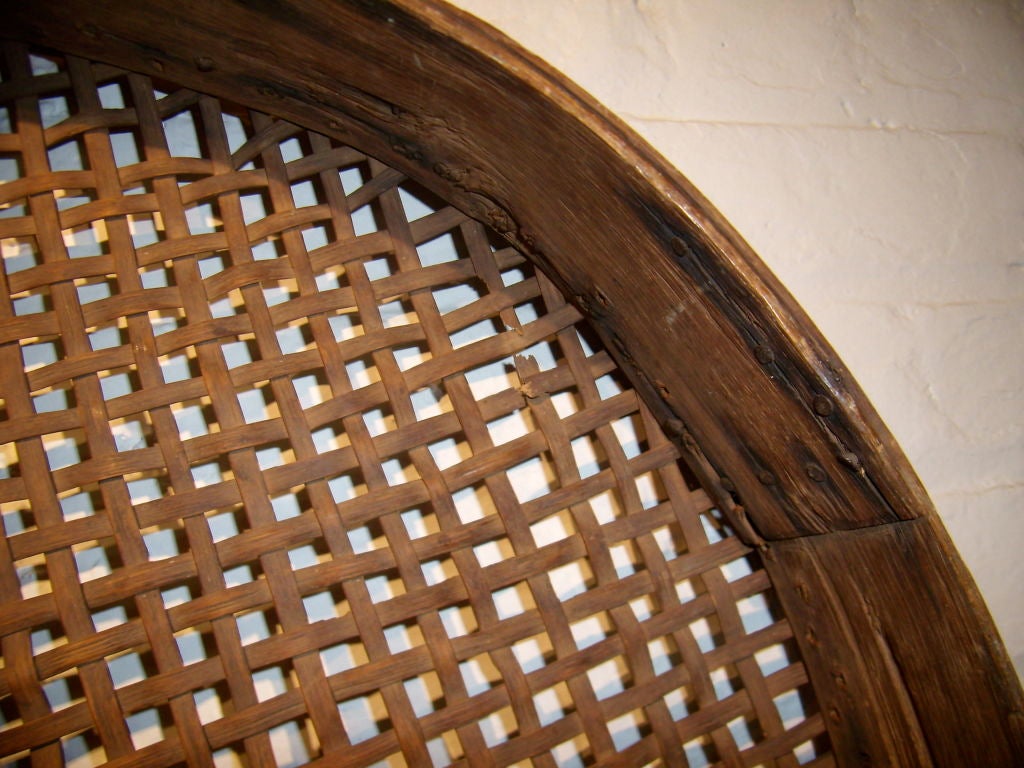 Folk Art winnowing sieve or basket