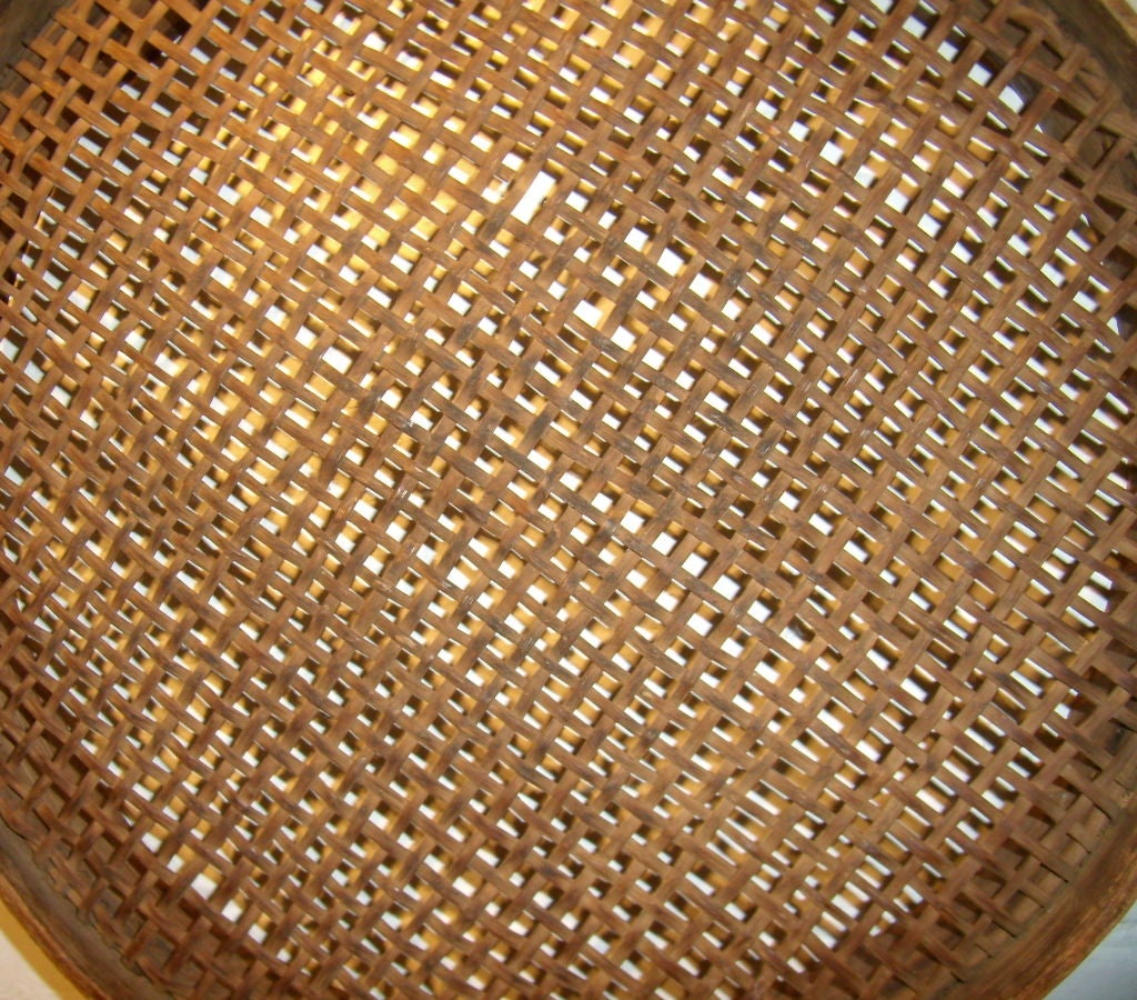 19th Century winnowing sieve or basket