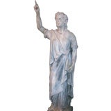 19th Century Cast Zinc Lady Liberty