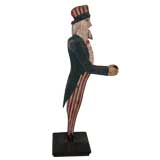 Used wood carving of Uncle Sam