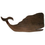 Unusual Wooden Whale Trade Sign