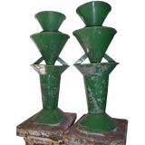 Pair of French Three Tiered Tole Flower Holders