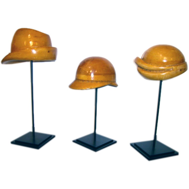 French Wooden Hat Molds