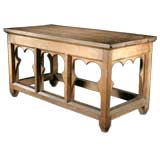 A late 19th Century Oak Gothic Style Side Table