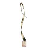 A Curtis Jere Brass Ribbon Table Sculpture