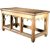 A late 19th Century Oak Gothic Style Side Table