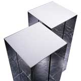A Pair of George Kovacs designed Light Box Pedestals USA 1970s